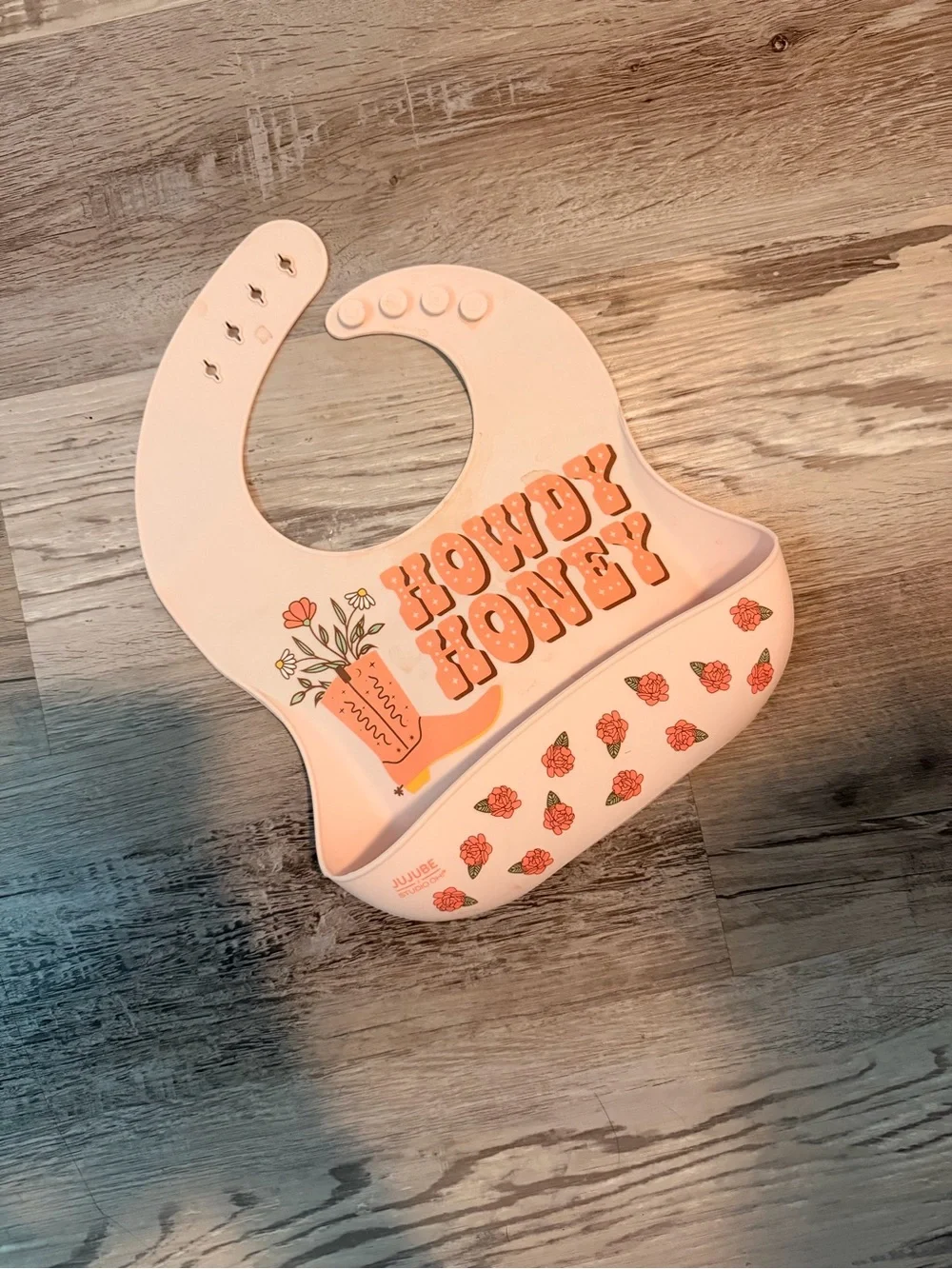 Jujube “Howdy Honey” Silicone Baby Bib